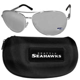 Seattle Seahawks Aviator Sunglasses and Case - Siskiyou Buckle - Flyclothing LLC