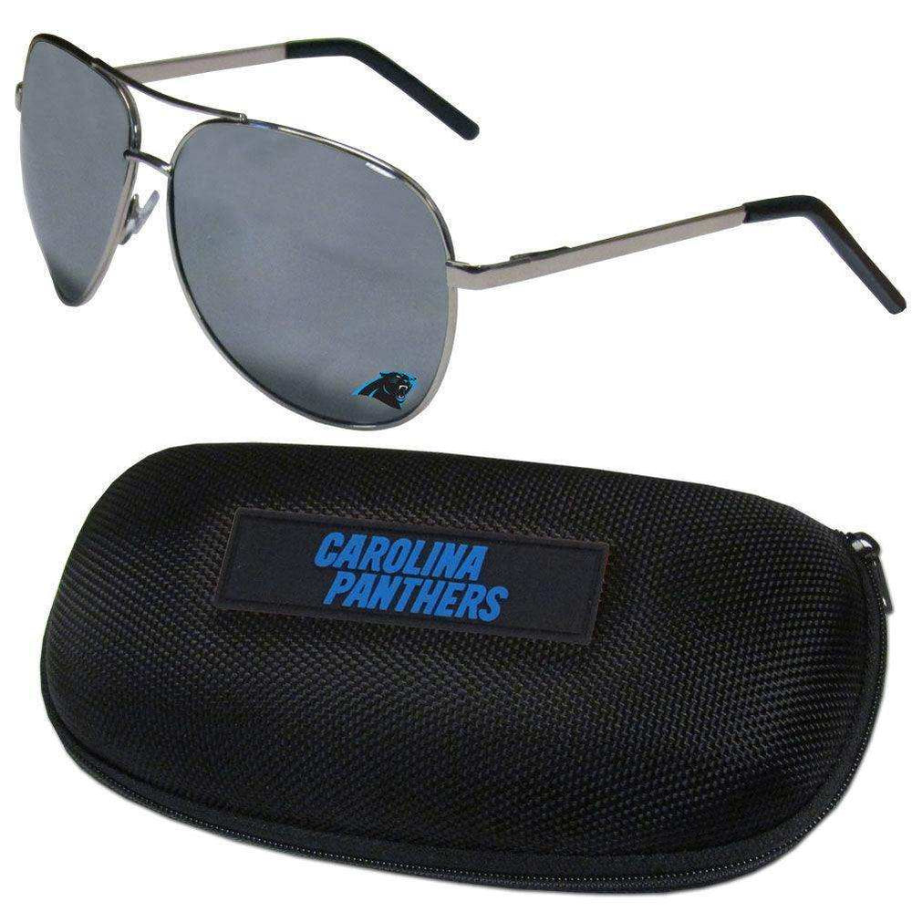 Carolina Panthers Aviator Sunglasses and Zippered Carrying Case - Siskiyou Buckle - Flyclothing LLC