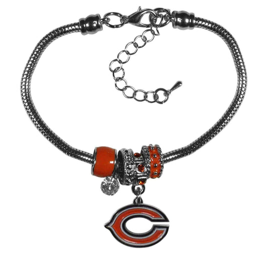 Chicago Bears Euro Bead Bracelet - Siskiyou Buckle - Flyclothing LLC