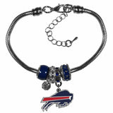 Buffalo Bills Euro Bead Bracelet - Siskiyou Buckle - Flyclothing LLC