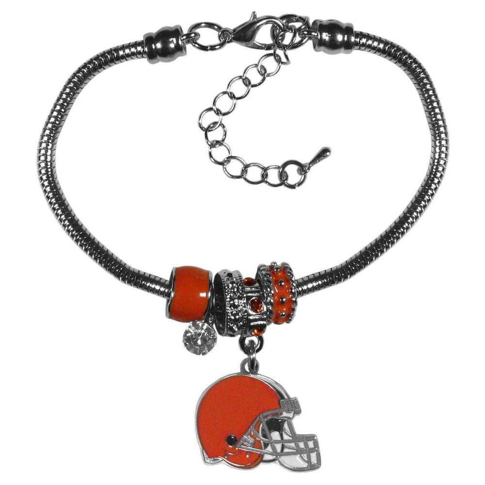 Cleveland Browns Euro Bead Bracelet - Siskiyou Buckle - Flyclothing LLC
