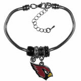 Arizona Cardinals Euro Bead Bracelet - Siskiyou Buckle - Flyclothing LLC