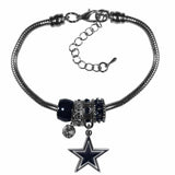 Dallas Cowboys Euro Bead Bracelet - Siskiyou Buckle - Flyclothing LLC