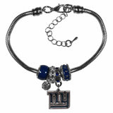 New York Giants Euro Bead Bracelet - Siskiyou Buckle - Flyclothing LLC
