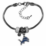 Detroit Lions Euro Bead Bracelet - Siskiyou Buckle - Flyclothing LLC