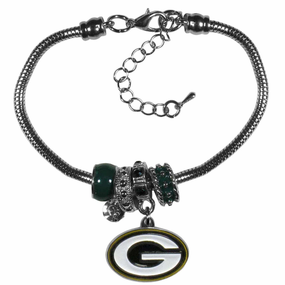 Green Bay Packers Euro Bead Bracelet - Siskiyou Buckle - Flyclothing LLC