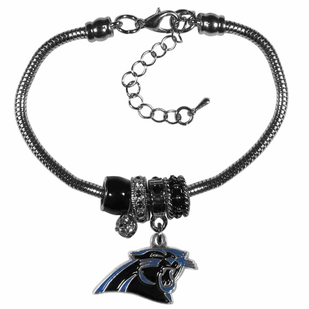 Carolina Panthers Euro Bead Bracelet - Siskiyou Buckle - Flyclothing LLC