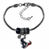 Houston Texans Euro Bead Bracelet - Siskiyou Buckle - Flyclothing LLC