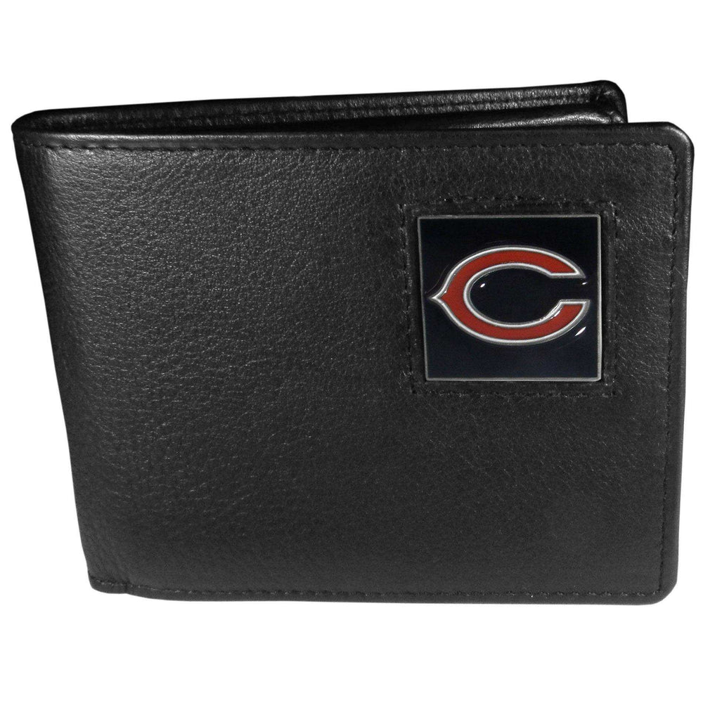 Chicago Bears Leather Bi-fold Wallet Packaged in Gift Box - Siskiyou Buckle - Flyclothing LLC