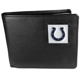 Indianapolis Colts Leather Bi-fold Wallet Packaged in Gift Box - Siskiyou Buckle - Flyclothing LLC