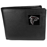 Atlanta Falcons Leather Bi-fold Wallet Packaged in Gift Box - Siskiyou Buckle - Flyclothing LLC