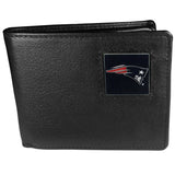New England Patriots Leather Bi-fold Wallet Packaged in Gift Box - Siskiyou Buckle - Flyclothing LLC