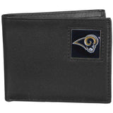 Los Angeles Rams Leather Bi-fold Wallet - Siskiyou Buckle - Flyclothing LLC