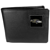 Baltimore Ravens Leather Bi-fold Wallet - Siskiyou Buckle - Flyclothing LLC