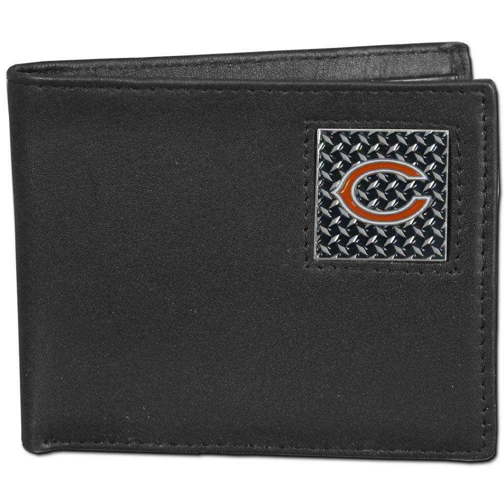 Chicago Bears Gridiron Leather Bi-fold Wallet Packaged in Gift Box - Siskiyou Buckle - Flyclothing LLC