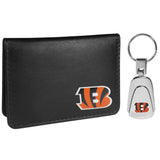 Cincinnati Bengals Weekend Bi-fold Wallet & Steel Key Chain - Siskiyou Buckle - Flyclothing LLC