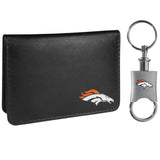 Denver Broncos Weekend Bi-fold Wallet & Valet Key Chain - Siskiyou Buckle - Flyclothing LLC