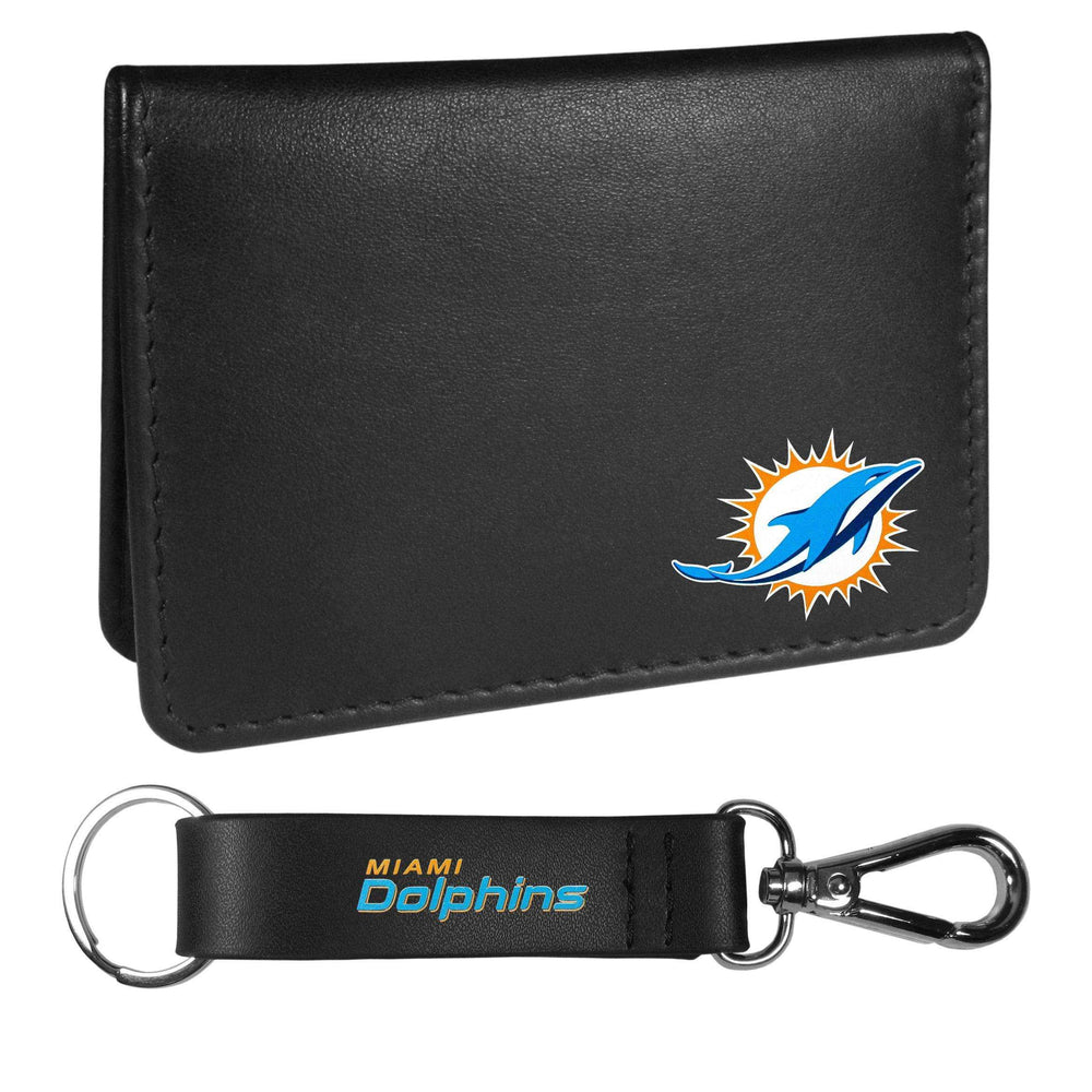Miami Dolphins Weekend Bi-fold Wallet & Strap Key Chain - Siskiyou Buckle - Flyclothing LLC