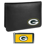Green Bay Packers Weekend Bi-fold Wallet & Color Money Clip - Siskiyou Buckle - Flyclothing LLC