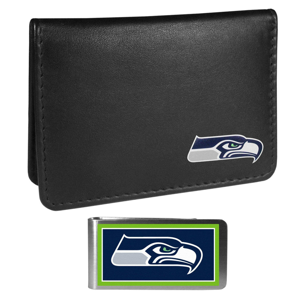 Seattle Seahawks Weekend Bi-fold Wallet & Color Money Clip - Siskiyou Buckle - Flyclothing LLC