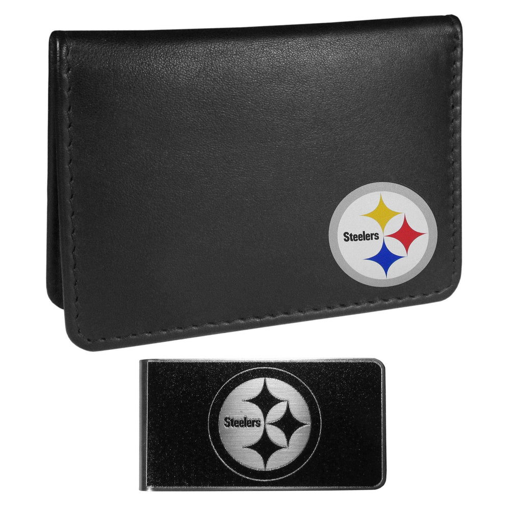 Pittsburgh Steelers Weekend Bi-fold Wallet & Black Money Clip - Siskiyou Buckle - Flyclothing LLC