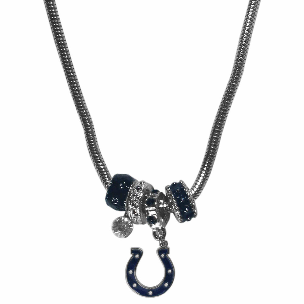 Indianapolis Colts Euro Bead Necklace - Siskiyou Buckle - Flyclothing LLC