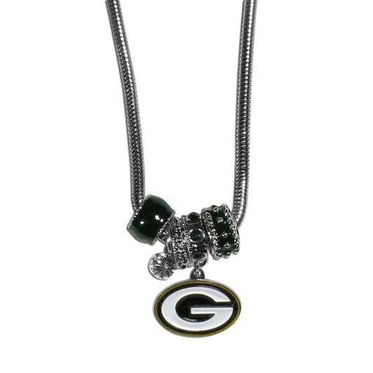 Green Bay Packers Euro Bead Necklace - Siskiyou Buckle - Flyclothing LLC
