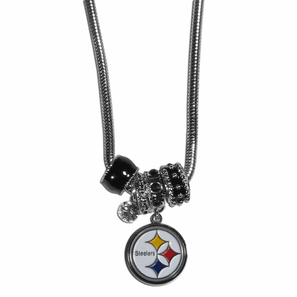 Pittsburgh Steelers Euro Bead Necklace - Siskiyou Buckle - Flyclothing LLC
