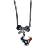Houston Texans Euro Bead Necklace - Siskiyou Buckle - Flyclothing LLC