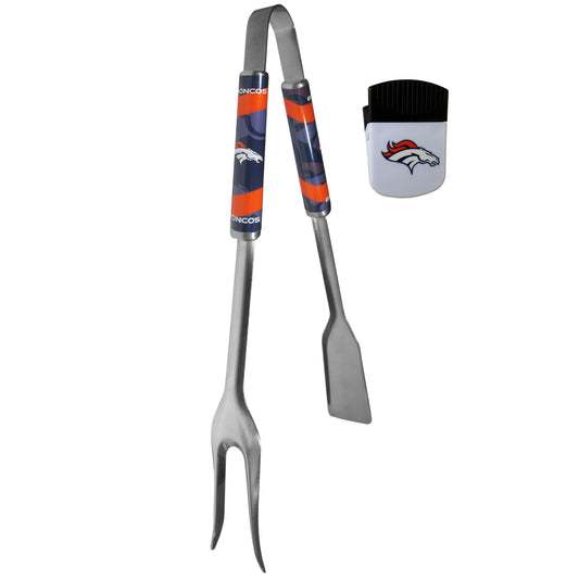 Denver Broncos 3 in 1 BBQ Tool and Chip Clip - Flyclothing LLC