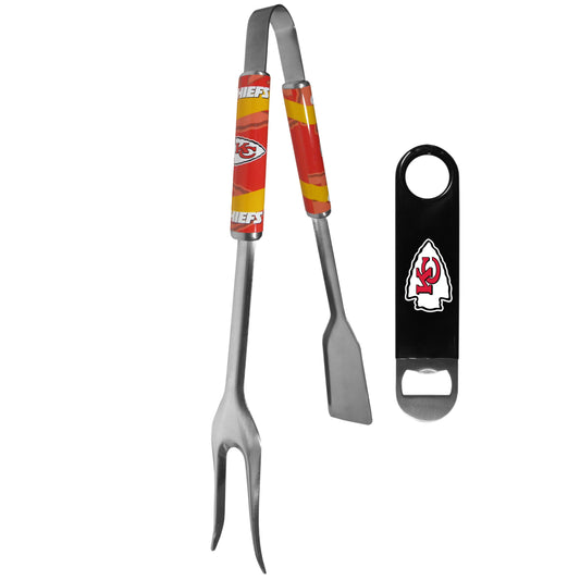 Kansas City Chiefs 3 in 1 BBQ Tool and Bottle Opener - Flyclothing LLC