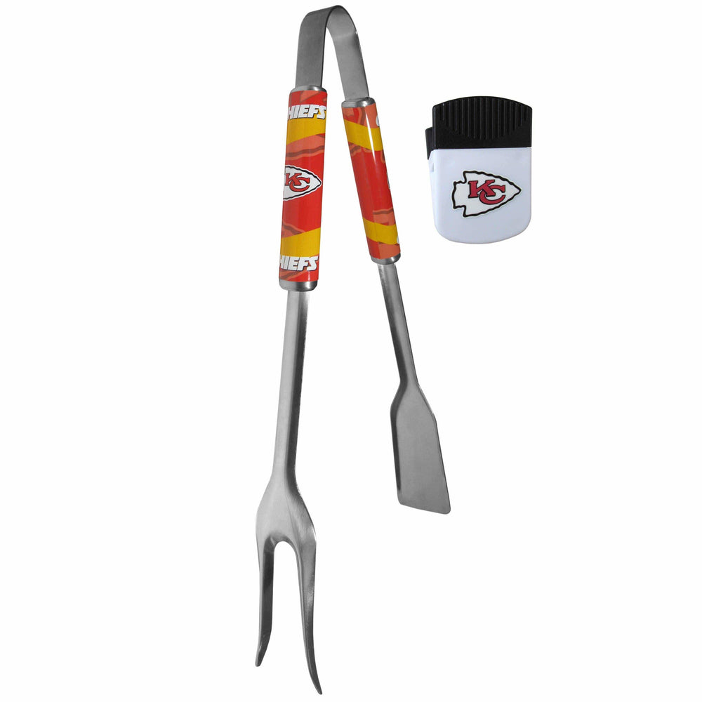 Kansas City Chiefs 3 in 1 BBQ Tool and Chip Clip - Kansas City Chiefs - Flyclothing LLC