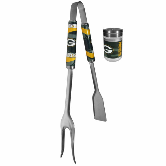 Green Bay Packers 3 in 1 BBQ Tool and Salt & Pepper Shaker - Siskiyou Buckle - Flyclothing LLC