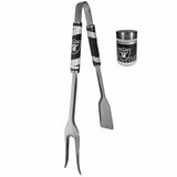 Oakland Raiders 3 in 1 BBQ Tool and Salt & Pepper Shaker - Siskiyou Buckle - Flyclothing LLC