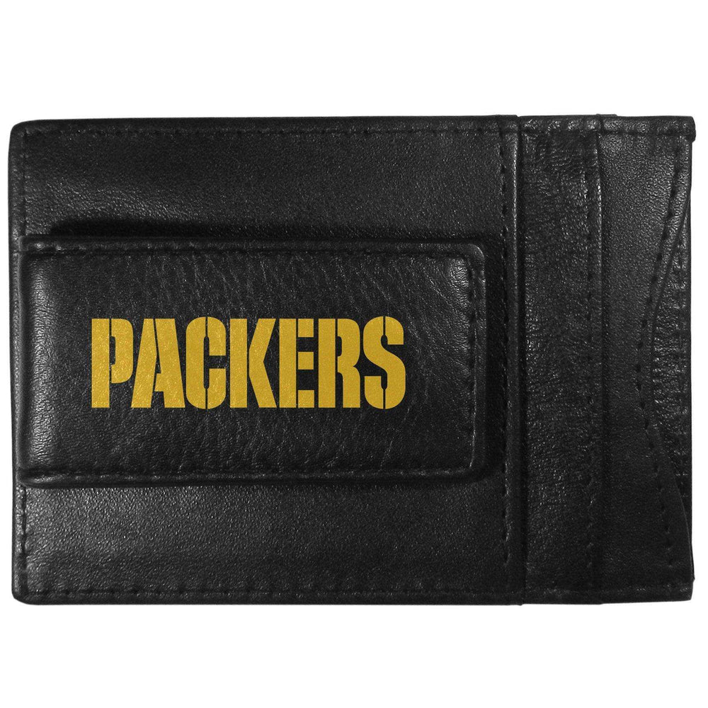 Green Bay Packers Logo Leather Cash and Cardholder - Siskiyou Buckle - Flyclothing LLC
