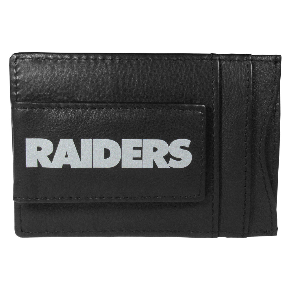 Las Vegas Raiders Logo Leather Cash and Cardholder - Siskiyou Buckle - Flyclothing LLC
