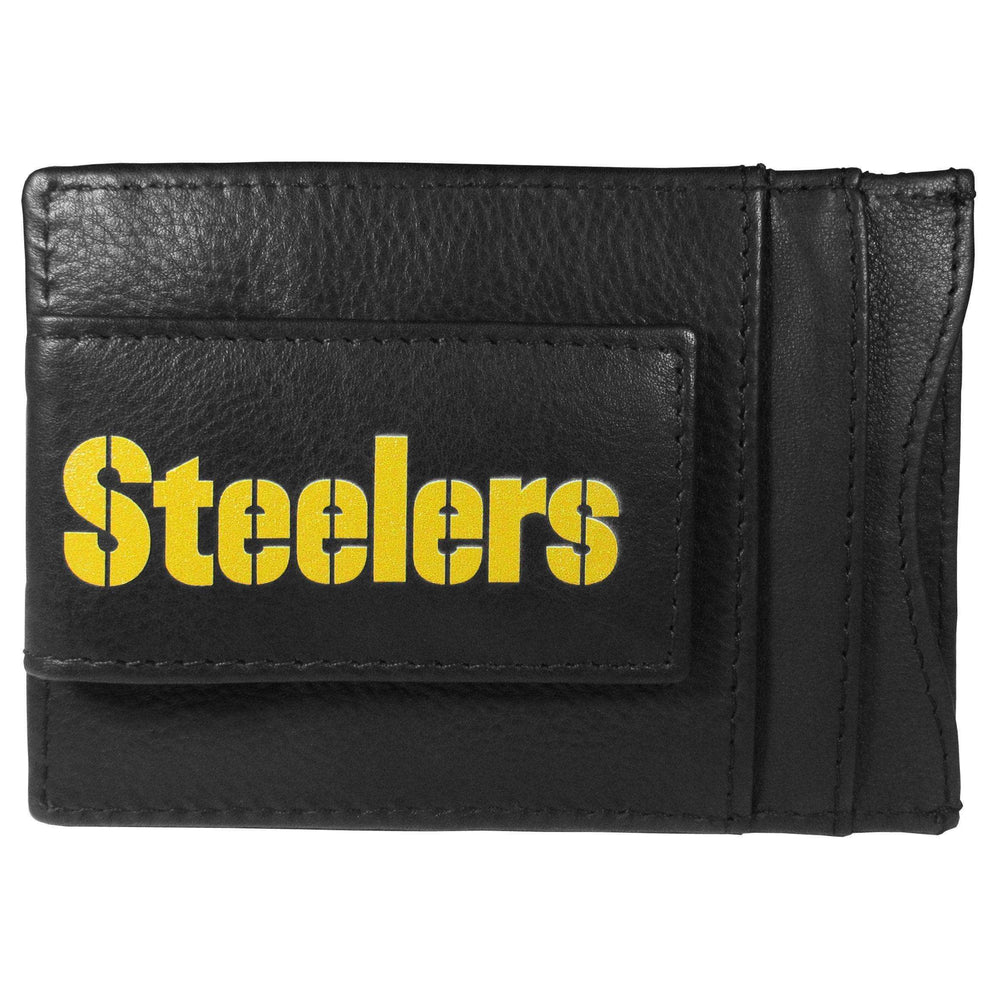 Pittsburgh Steelers Logo Leather Cash and Cardholder - Siskiyou Buckle - Flyclothing LLC
