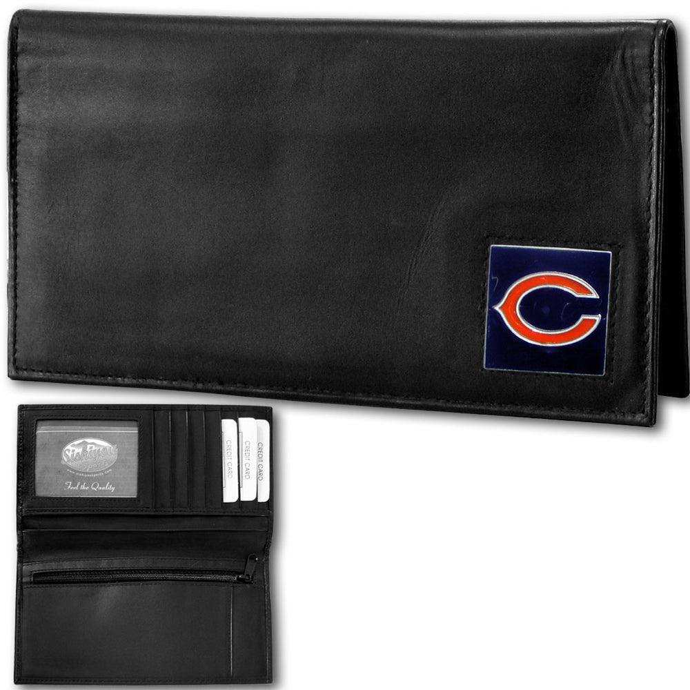 Chicago Bears Deluxe Leather Checkbook Cover - Siskiyou Buckle - Flyclothing LLC