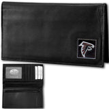 Atlanta Falcons Deluxe Leather Checkbook Cover - Siskiyou Buckle - Flyclothing LLC