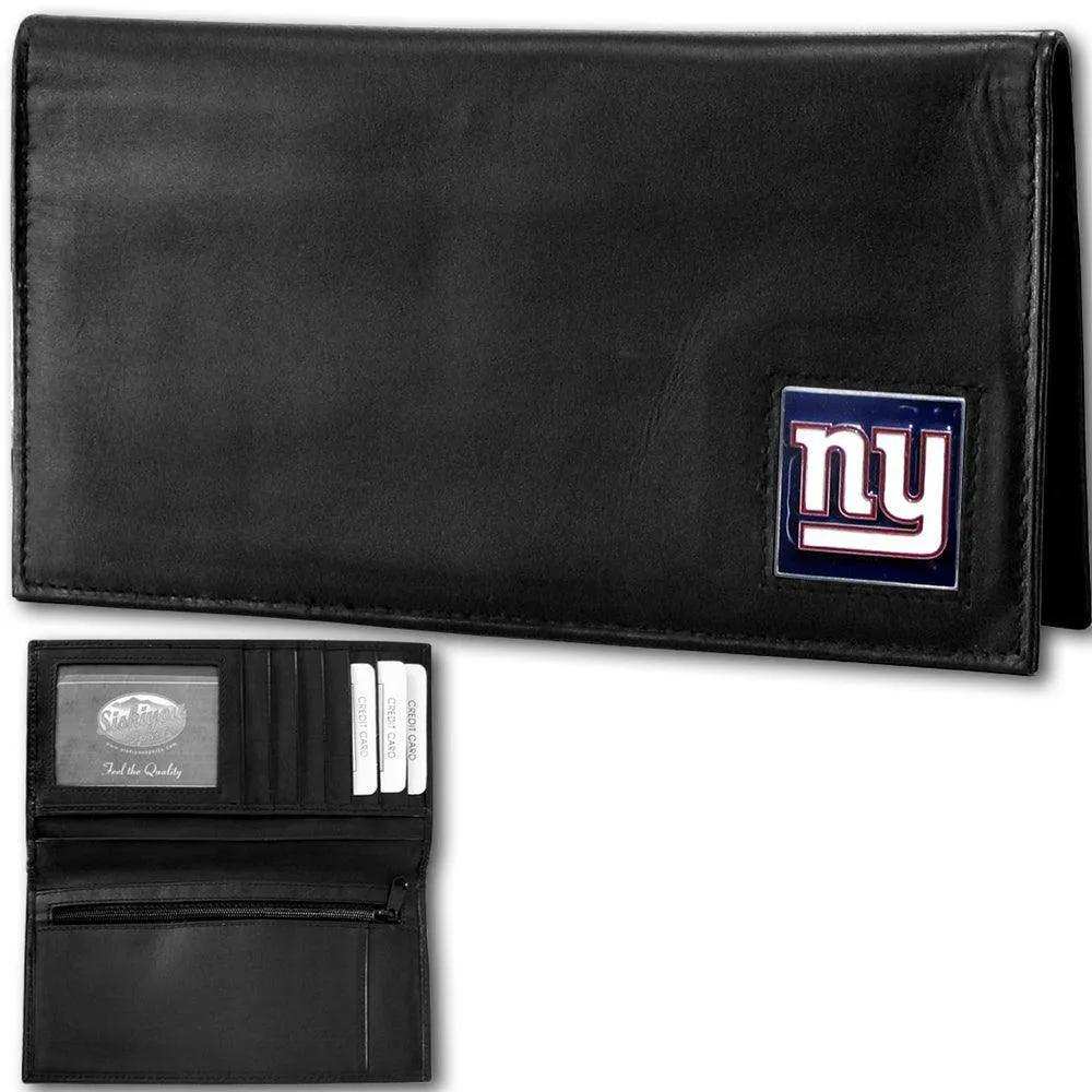 New York Giants Deluxe Leather Checkbook Cover - Siskiyou Buckle - Flyclothing LLC