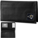 Los Angeles Rams Deluxe Leather Checkbook Cover - Siskiyou Buckle - Flyclothing LLC