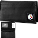 Pittsburgh Steelers Deluxe Leather Checkbook Cover - Siskiyou Buckle - Flyclothing LLC