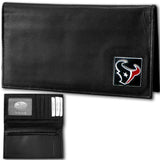 Houston Texans Deluxe Leather Checkbook Cover - Siskiyou Buckle - Flyclothing LLC