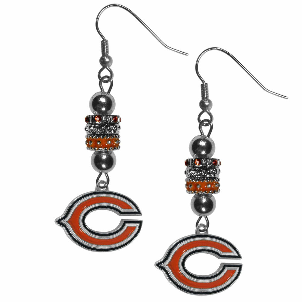 Chicago Bears Euro Bead Earrings - Siskiyou Buckle - Flyclothing LLC