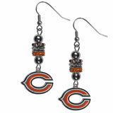 Chicago Bears Euro Bead Earrings - Siskiyou Buckle - Flyclothing LLC