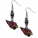 Arizona Cardinals Euro Bead Earrings - Siskiyou Buckle - Flyclothing LLC