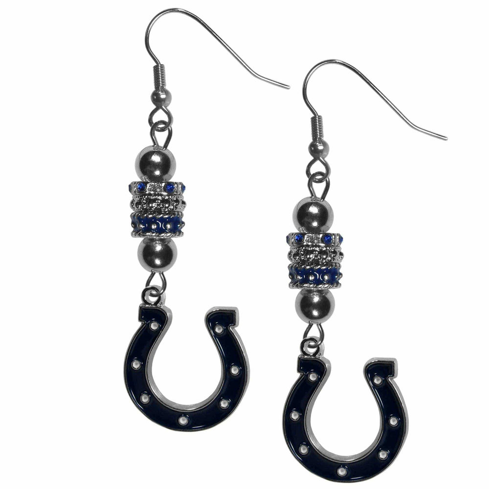 Indianapolis Colts Euro Bead Earrings - Siskiyou Buckle - Flyclothing LLC