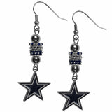 Dallas Cowboys Euro Bead Earrings - Siskiyou Buckle - Flyclothing LLC