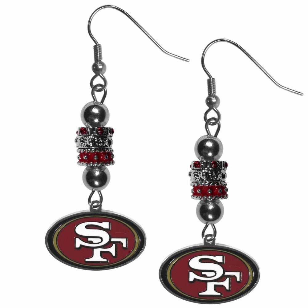 San Francisco 49ers Euro Bead Earrings - Siskiyou Buckle - Flyclothing LLC
