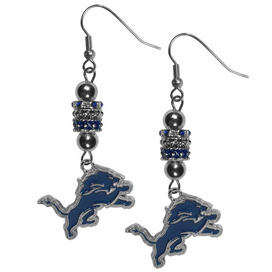 Detroit Lions Euro Bead Earrings - Siskiyou Buckle - Flyclothing LLC